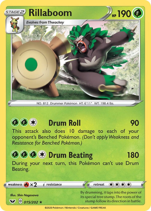Rillaboom - 015/202 (Cracked Ice Holo) [Deck Exclusives] 