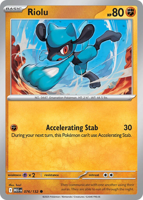 Riolu (076/132) [Mega Evolution: Base Set] 