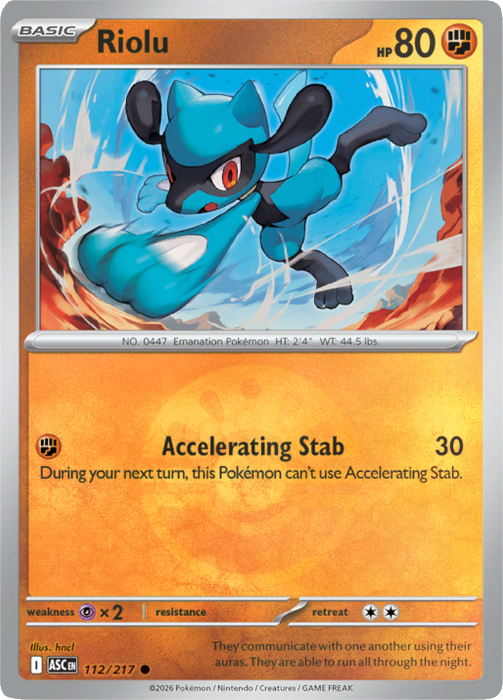 Riolu (Friend Ball) (112/217) [Mega Evolution: Ascended Heroes]