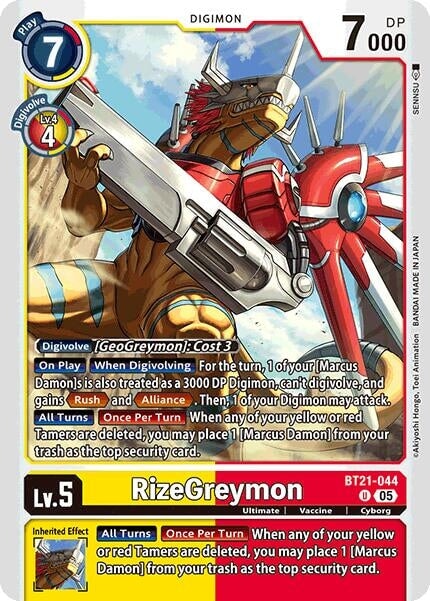 RizeGreymon (BT21-044 U) 