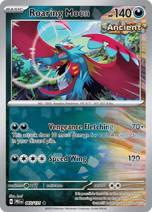 Roaring Moon (065/131) (Poke Ball Pattern) [Scarlet & Violet: Prismatic Evolutions] 