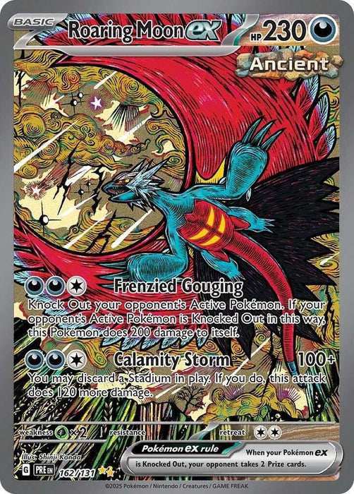 Roaring Moon ex (162/131) [Scarlet & Violet: Prismatic Evolutions] 