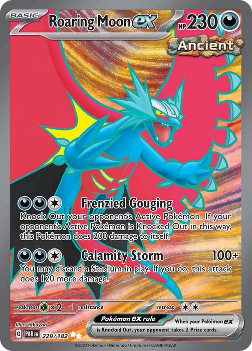 Roaring Moon ex (229/182) [Scarlet & Violet: Paradox Rift] 