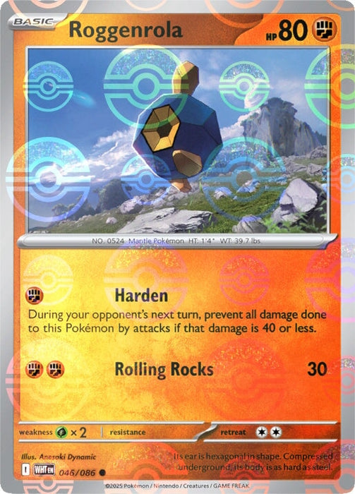 Roggenrola (046/086) (Poke Ball Pattern) [Scarlet & Violet: White Flare] 