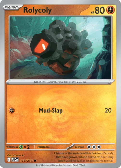 Rolycoly (Dusk Ball) (118/217) [Mega Evolution: Ascended Heroes]