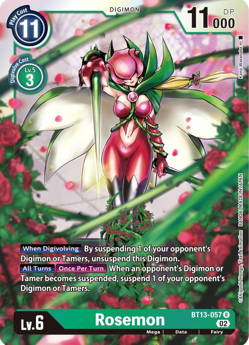 Image for Rosemon (BT13-057 R) - Digimon Card Game