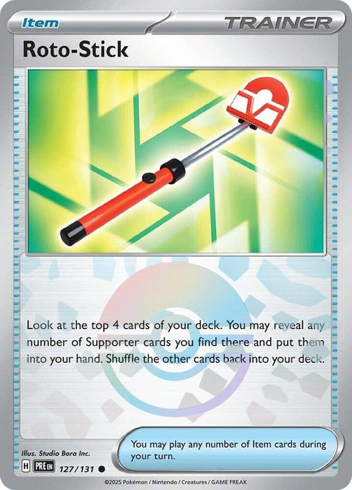 Roto-Stick (127/131) (Poke Ball Pattern) [Scarlet & Violet: Prismatic Evolutions] 