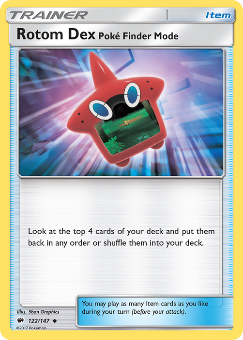 Rotom Dex Poke Finder Mode [SM - Burning Shadows] 