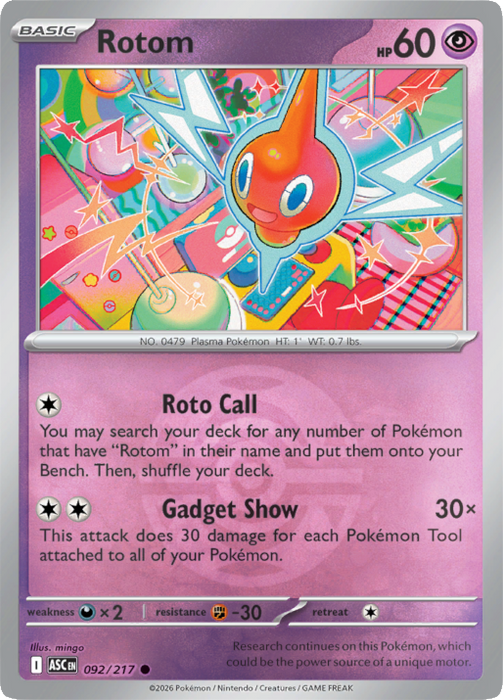 Rotom (Dusk Ball) (092/217) [Mega Evolution: Ascended Heroes]