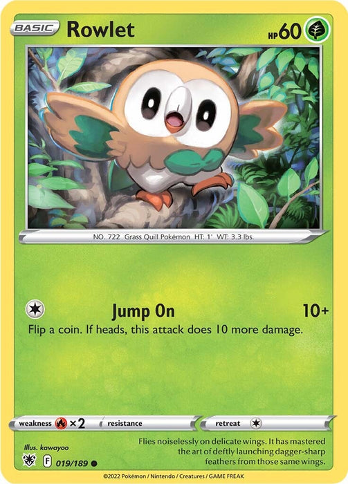 Rowlet (019/189) [Sword & Shield: Astral Radiance] 
