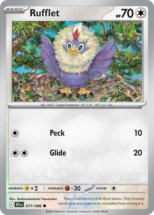 Rufflet (077/086) [Scarlet & Violet: Black Bolt] 