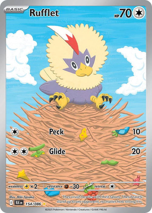 Rufflet (154/086) [Scarlet & Violet: Black Bolt] 