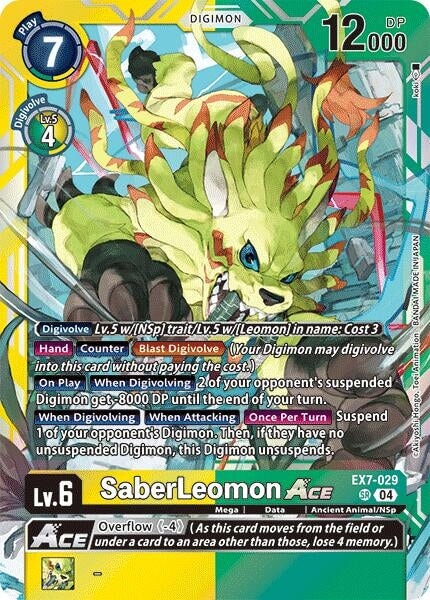 SaberLeomon ACE (EX7-029 SR) 
