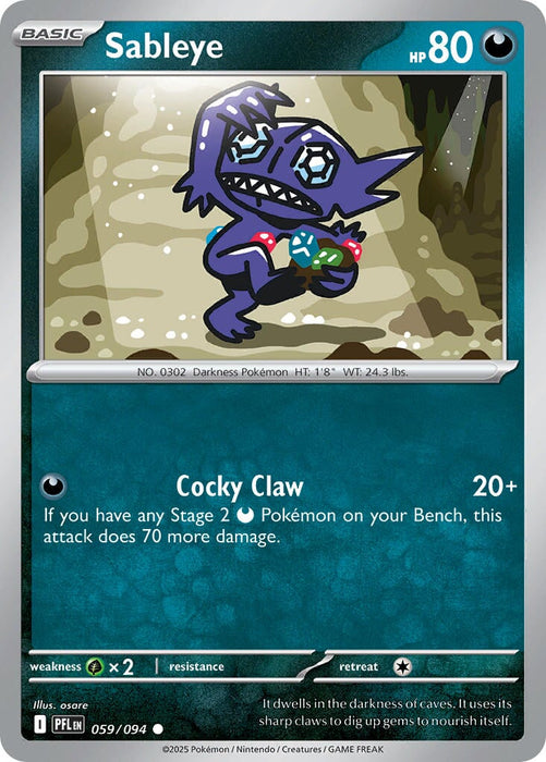 Sableye (059/094) [Mega Evolution: Phantasmal Flames] 