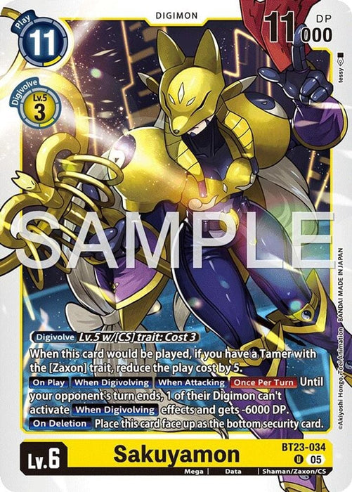 Sakuyamon (#BT23-034 U) (Hackers' Slumber) Near Mint 