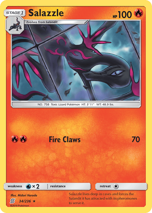 Salazzle (34/236) [Sun & Moon: Unified Minds] 