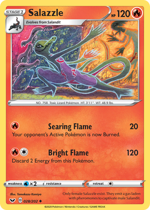 Salazzle [SWSH01: Sword & Shield Base Set] 