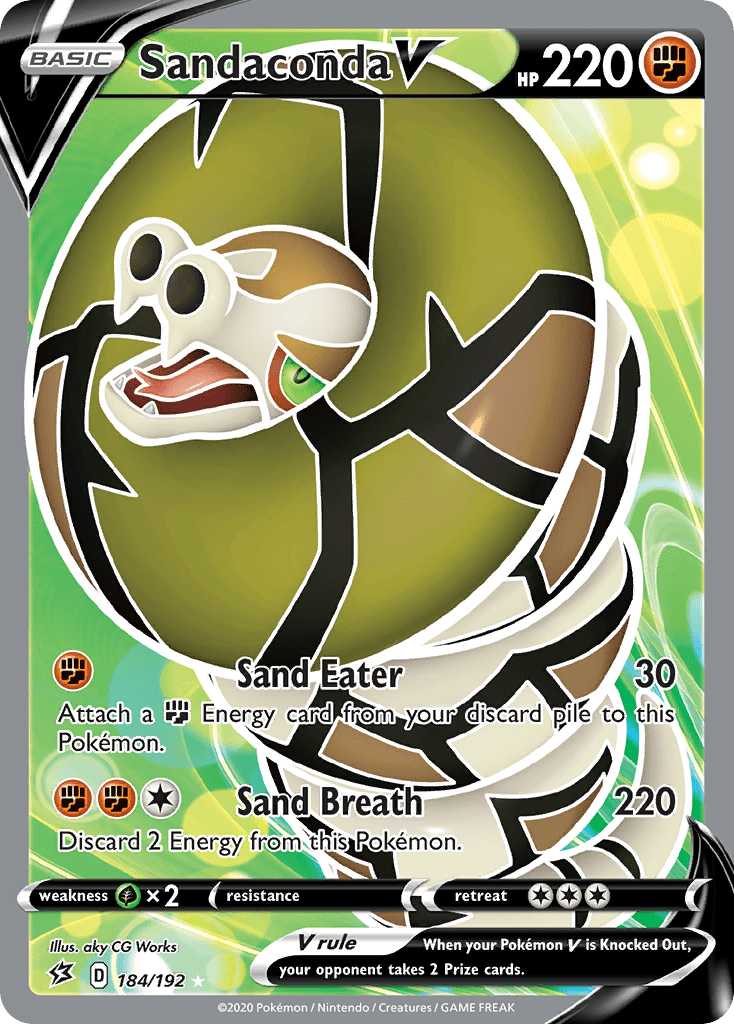 Sandaconda V (Full Art) [SWSH02: Rebel Clash] — Manta Trading