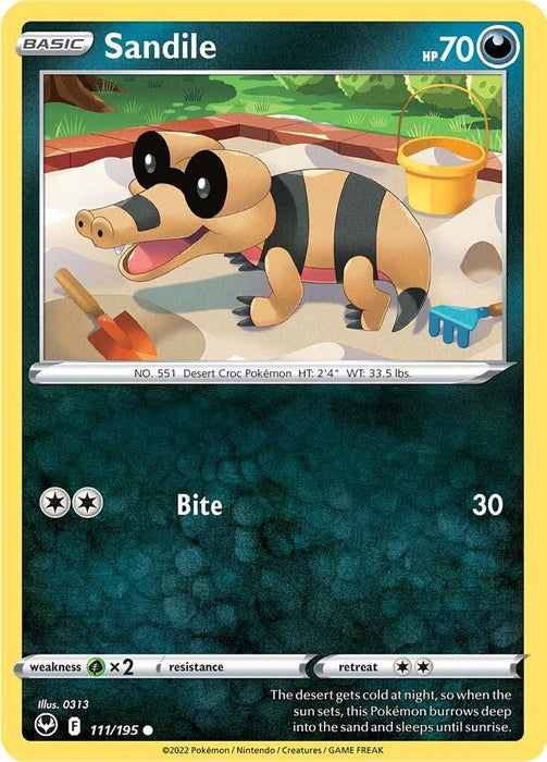 Sandile (111/195) [Sword & Shield: Silver Tempest] 