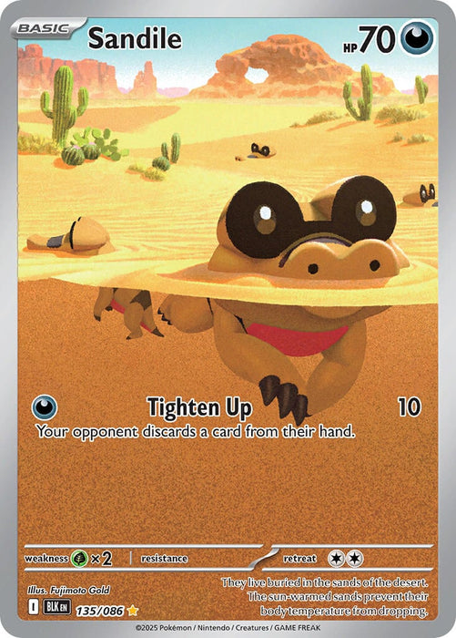 Sandile (135/086) [Scarlet & Violet: Black Bolt] 