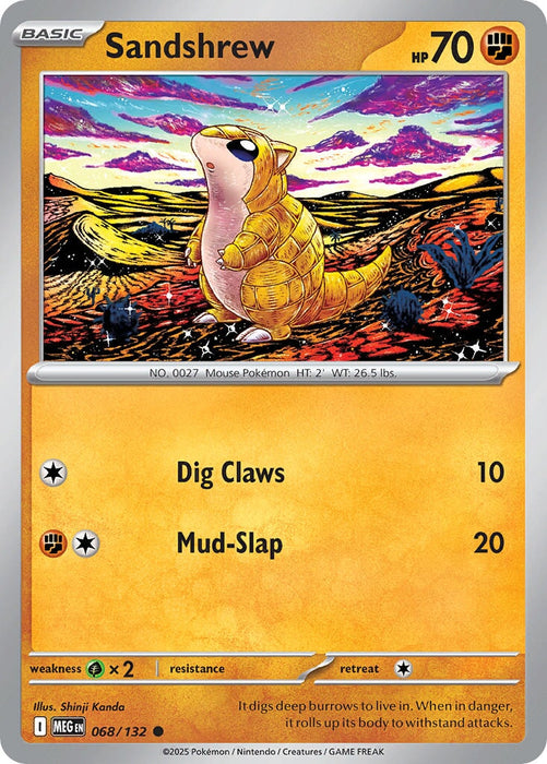 Sandshrew (068/132) [Mega Evolution: Base Set] 