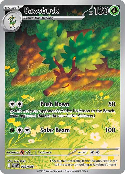 Sawsbuck (092/086) [Scarlet & Violet: White Flare] 