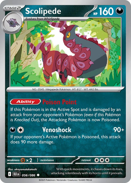 Scolipede (056/086) [Scarlet & Violet: Black Bolt] 