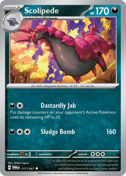 Scolipede (117/167) [Scarlet & Violet: Twilight Masquerade] 
