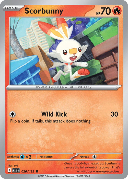 Scorbunny (026/132) [Mega Evolution: Base Set] 
