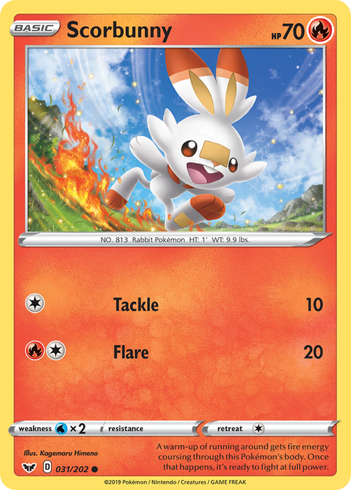 Scorbunny (031) [SWSH01: Sword & Shield Base Set] 