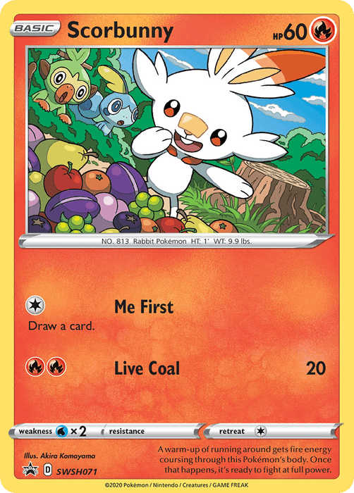 Scorbunny (SWSH071) [Sword & Shield: Black Star Promos] 