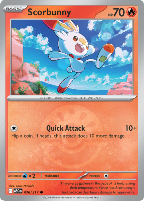 Scorbunny (Friend Ball) (036/217) [Mega Evolution: Ascended Heroes]