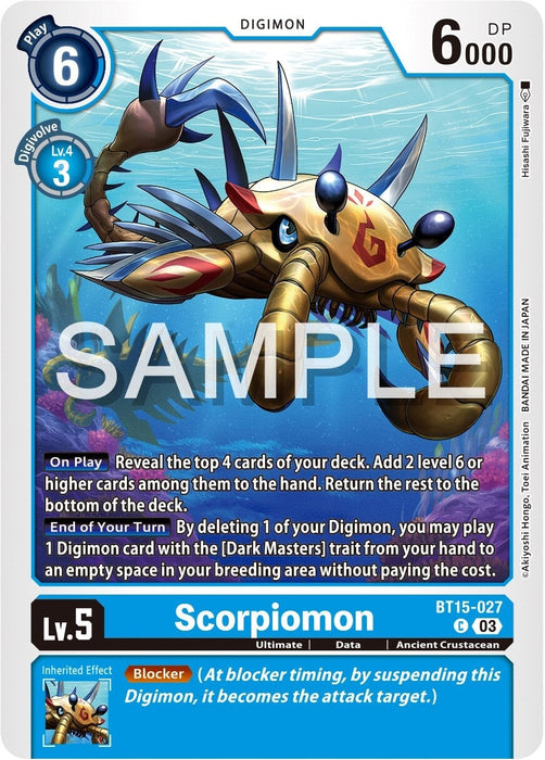 Scorpiomon (BT15-027 C) 