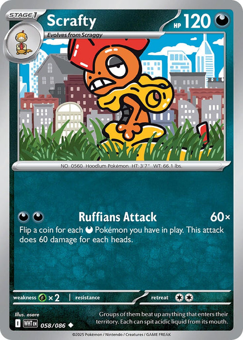 Scrafty (058/086) [Scarlet & Violet: White Flare] 