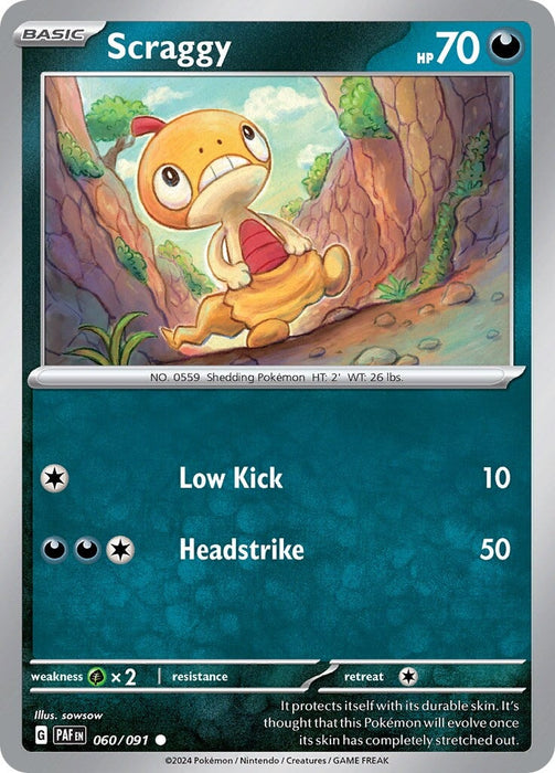 Scraggy (060/091) [Scarlet & Violet: Paldean Fates] 