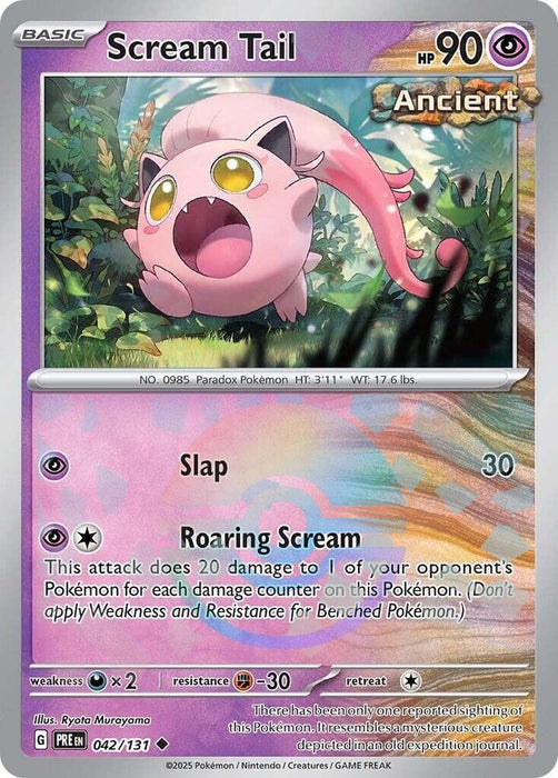 Scream Tail (042/131) (Poke Ball Pattern) [Scarlet & Violet: Prismatic Evolutions] 