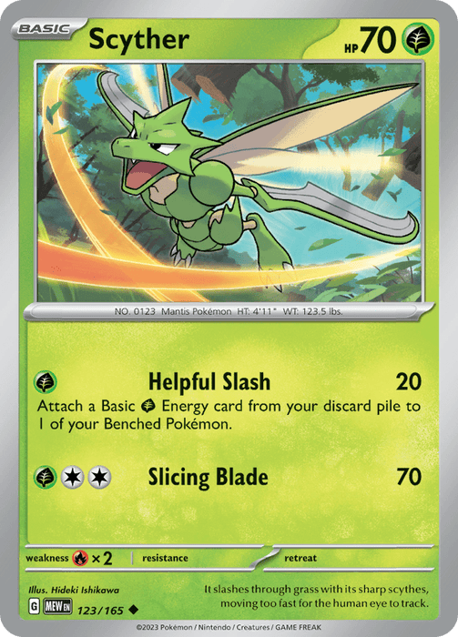 Scyther (123/165) [Scarlet & Violet: 151] 