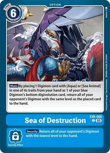 Sea of Destruction (EX6-066 C) 