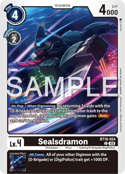Sealsdramon (BT16-054 C) 