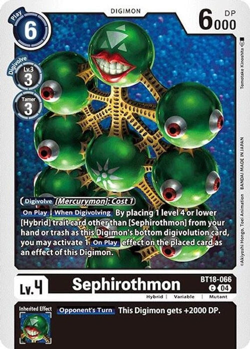 Sephirothmon (#BT18-066 C) (Release Special Booster 2.0) Near Mint 
