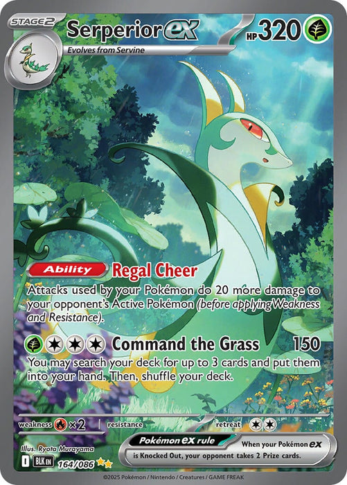 Serperior ex (164/086) [Scarlet & Violet: Black Bolt] 