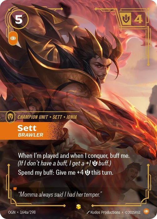 Sett - Brawler (Alternate Art) (164a/298) 
