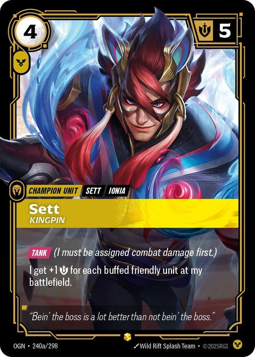 Sett - Kingpin (Alternate Art) (240a/298) 