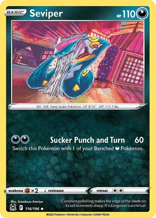 Seviper (116/196) [Sword & Shield: Lost Origin] 