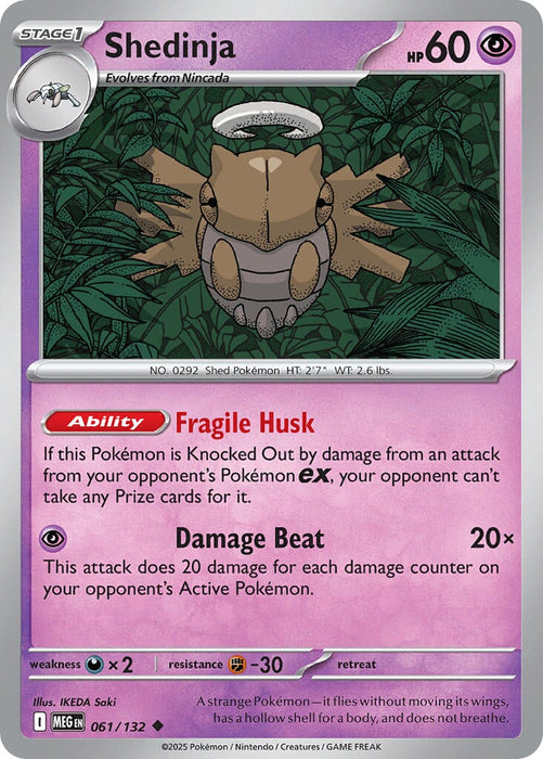 Shedinja (061/132) [Mega Evolution: Base Set] 