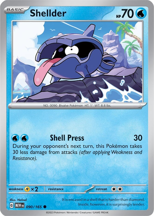 Shellder (090/165) [Scarlet & Violet: 151] 