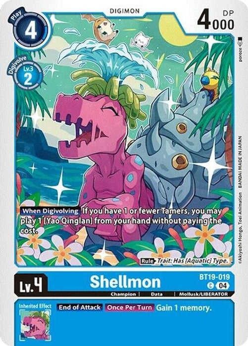Shellmon (#BT19-019 C) (Release Special Booster 2.0) Near Mint 