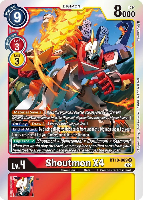 Shoutmon X4 (BT10-009 R) 