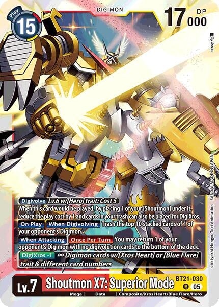 Shoutmon X7: Superior Mode (BT21-030 R) 