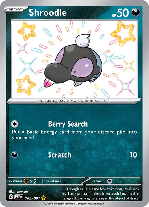 Shroodle (189/091) [Scarlet & Violet: Paldean Fates] 